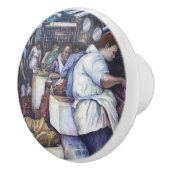 Fish Head Soup, Singapore Keramische Knop (Rechts)