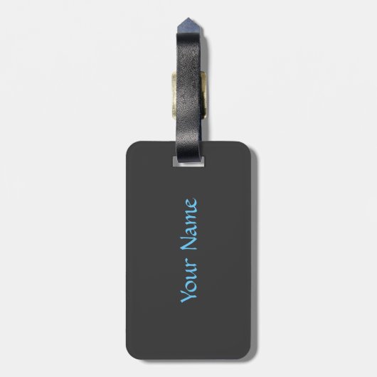 Fish Hook Bagagelabel (Achterkant verticaal)