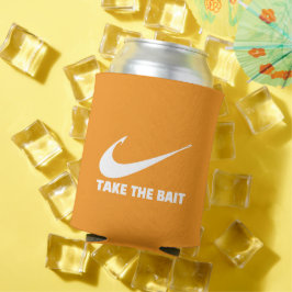 Fish Hook-Fisherman Core-Neem het aas-Sinaasappel Blikjeskoeler