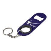Fish Hook-Fisherman Core-Take the Bait-Dark Blue Mini Flessenopener (Voorkant Gekanteld)