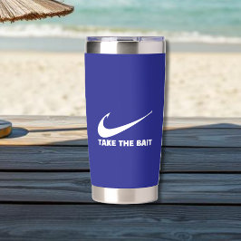 Fish Hook-Fisherman Core-Take the Bait Geïsoleerde Drinkbeker