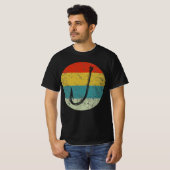 FISH HOOK retro  silhouette 70s T-shirt (Voorkant volledig)