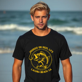 Fish-hooked op het echte leven t-shirt