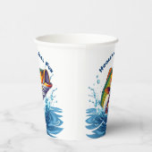 Fish-Hooked op Reel Fun Papieren Bekers (Rechts)