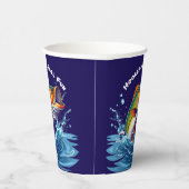 Fish-Hooked op Reel Fun Papieren Bekers (Rechts)