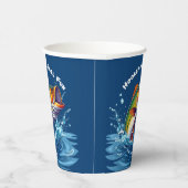 Fish-Hooked op Reel Fun Papieren Bekers (Rechts)