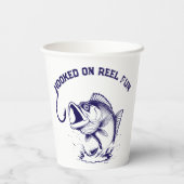 Fish-Hooked op Reel Fun Papieren Bekers (Achterkant)