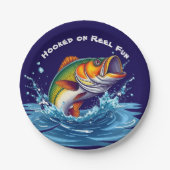 Fish-Hooked op Reel Fun Papieren Bordje (Voorkant)