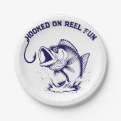Fish-Hooked op Reel Fun Papieren Bordje (Voorkant)