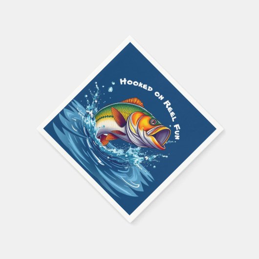 Fish-Hooked op Reel Fun Servet (Hoek)