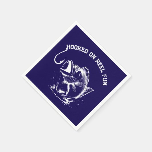 Fish-Hooked op Reel Fun Servet (Hoek)