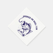 Fish-Hooked op Reel Fun Servet (Hoek)