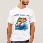 Fish-Hooked op Reel Life-Fisherman Core T-shirt (Voorkant)