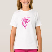 Fish-Hooked op Summer-Pink T-shirt (Voorkant)