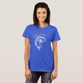 Fish-Hooked op Summer-White T-shirt (Voorkant volledig)