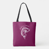 Fish-Hooked tijdens de zomer Tote Bag (Achterkant)