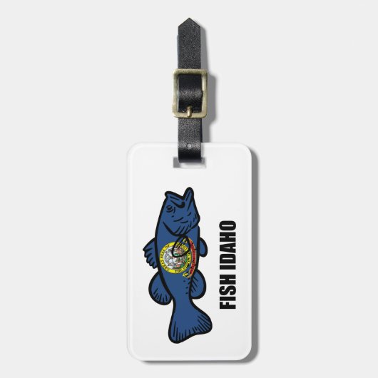 Fish Idaho Bagagelabel (Voorkant verticaal)