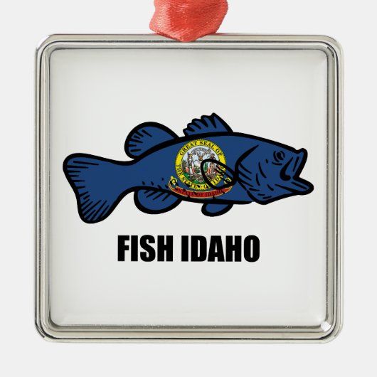Fish Idaho Metalen Ornament (Voorkant)