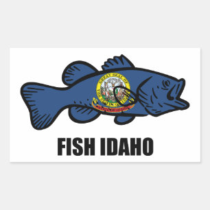 Fish Idaho Rechthoekige Sticker