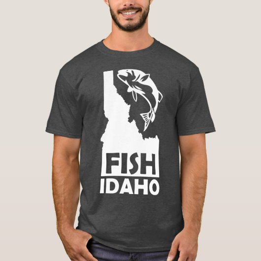 Fish Idaho Vist Grappig Gevist Kleding T-shirt (Voorkant)