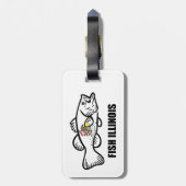 Fish Illinois Bass Bagagelabel (Achterkant verticaal)