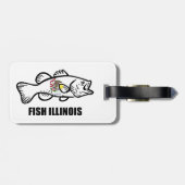Fish Illinois Bass Bagagelabel (Achterkant horizontaal)