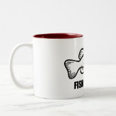 Fish Illinois Bass Tweekleurige Koffiemok (Links)