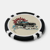 Fish Impala del 67 nera  Poker Chips (Enkel)