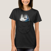 Fish in Pocket Meme Animal T-shirt (Voorkant)