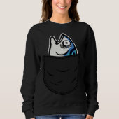 Fish in Pocket Meme Animal Trui (Voorkant)