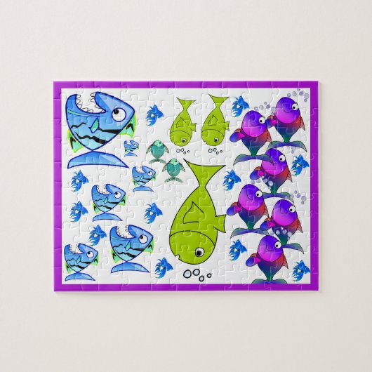 Fish Jigzaag Puzzle Legpuzzel (Horizontaal)
