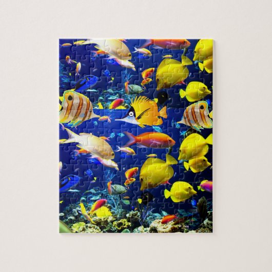 Fish Jigzaag Puzzle Legpuzzel (Verticaal)