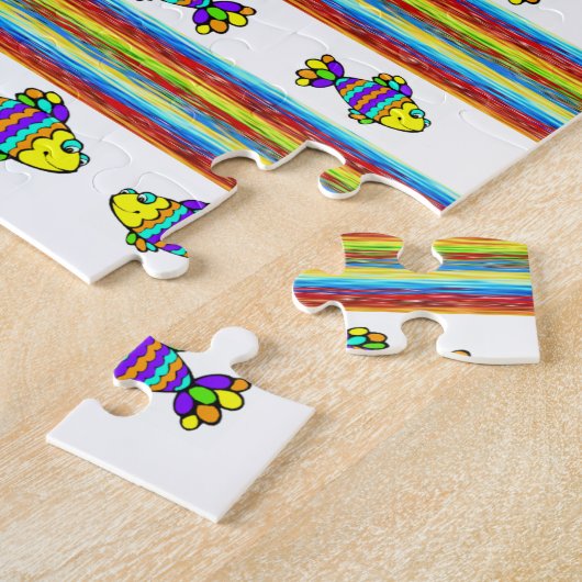 Fish Jigzaag Puzzle Legpuzzel (Zijkant)