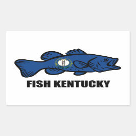Fish Kentucky Rechthoekige Sticker