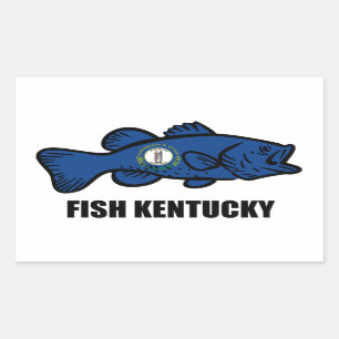 Fish Kentucky Rechthoekige Sticker