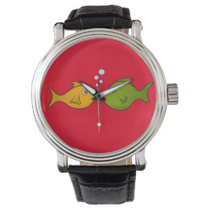 Fish Kiss  Horloge