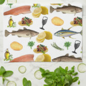 Fish Kitchen Hand Towel Theedoek (Gevouwen)