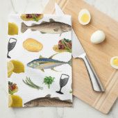 Fish Kitchen Hand Towel Theedoek (Quarter Fold)