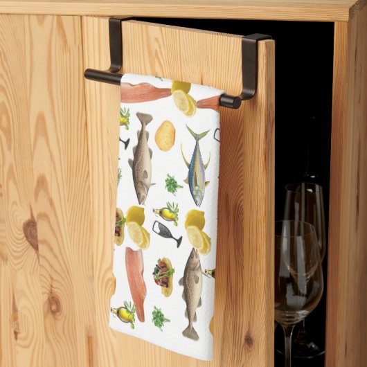 Fish Kitchen Hand Towel Theedoek (Derde Gevouwen)