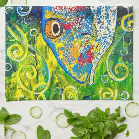Fish Kitchen Towel Theedoek (Gevouwen)