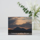 Fish Lake Sunset Personaliseerbaar Briefkaart (Staand voorkant)