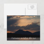 Fish Lake Sunset Personaliseerbaar Briefkaart (Voorkant / Achterkant)