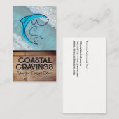 Fish Logo | oceaanachtergrond Visitekaartje (Voorkant / Achterkant)