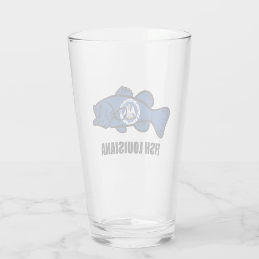 Fish Louisiana Glas (Achterkant)