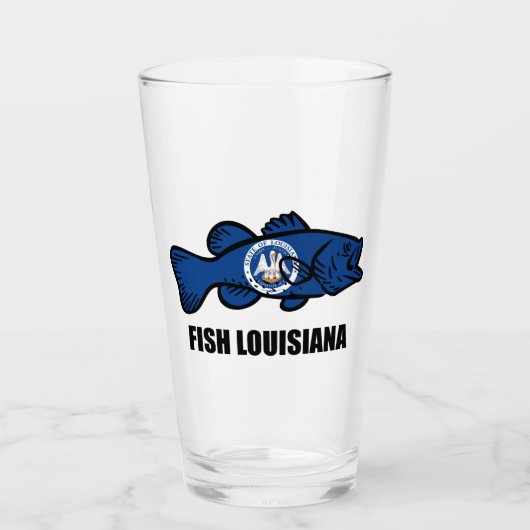 Fish Louisiana Glas (Voorkant)