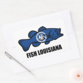 Fish Louisiana Rechthoekige Sticker (Envelop)