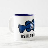 Fish Louisiana Tweekleurige Koffiemok (Voorkant links)