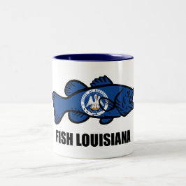 Fish Louisiana Tweekleurige Koffiemok