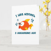 Fish Lovers Aquarium Humor Grappige Vis Kaart (Gele Bloem)