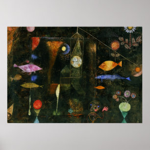 Fish Magic, 1925, door Paul Klee Poster